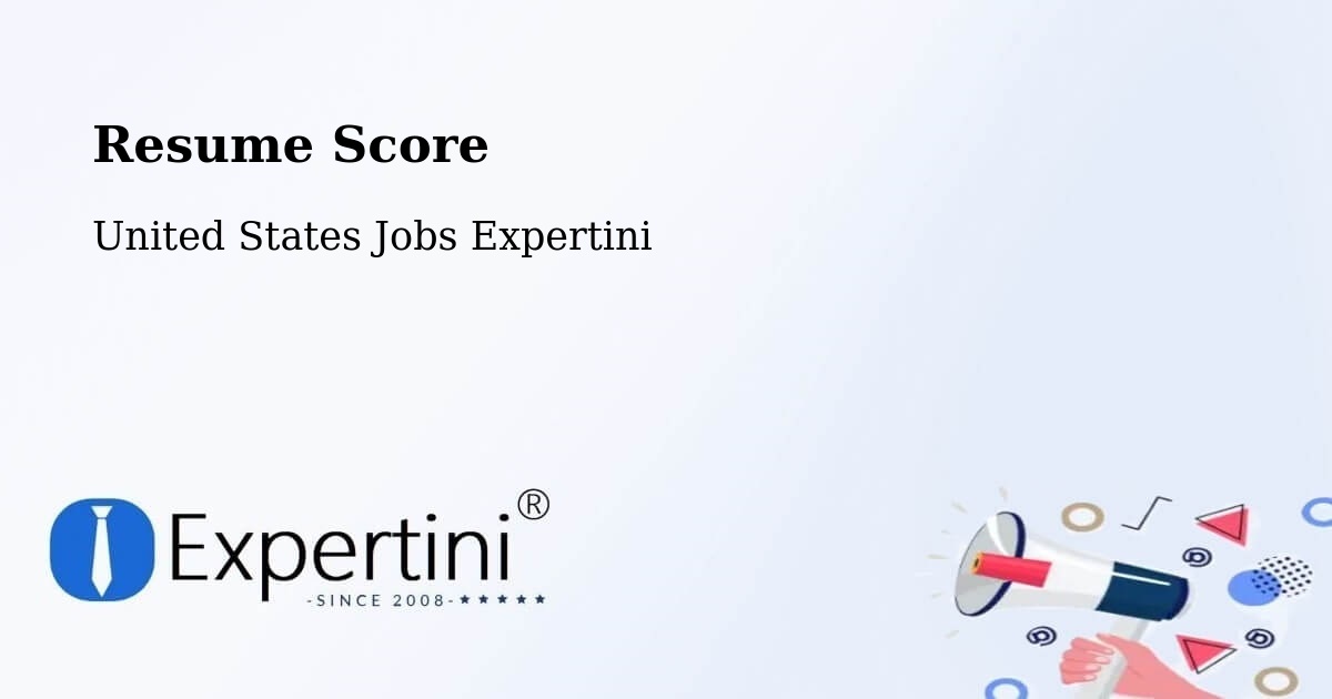 Resume Score & Job Description Match Tool – Westfield - United States Jobs Expertini
